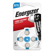 Blister 4 pile per apparecchi acustici 675 Zinc Air Energizer