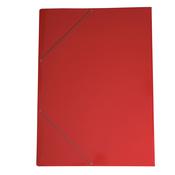 Cartella con elastico 70x100cm Rosso in cartoncino plast.