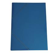 Cartella con elastico 70x100cm Azzurro in cartoncino plast.