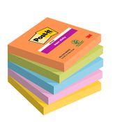 Post-it Super Sticky boost 654-5SS-BOOS 90ff 76x76 mm colori assortiti