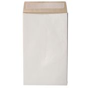 100 Sacchetti bianchi antistrappo Secursac 19x26x4cm B5 130gr