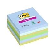 Cf. 6pz blocco 90fg. Post-itÂ® Super Sticky 100x100mm righe Oasis 675-6SS-OAS