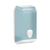 Dispenser carta igienica interfogliata bianco azzurro Replast