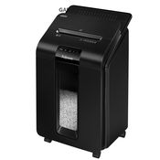 FELLOWES Distruggi documenti automatico a mini frammento AutoMax™ 100M D, 10/100 fogli, Uso moderato 1 utente, Cestino 23 litri, Nero