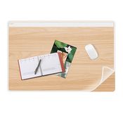 Sottomano Silva in pvc con stampa legno e copertura trasp. Antiriflesso Cep