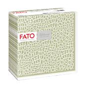 50 tovaglioli 40x40cm Linea tablewear decorati Croc Skin salvia Fato
