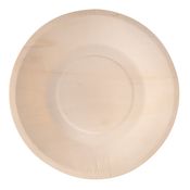 50 Piatti monouso in legno tondi Ã˜ 21,5cm Signor Bio