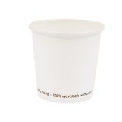 50 Bicchieri in carta 100ml bianco Signor Bio