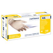 Conf 100 Guanti In lattice s/polvere R46 taglia M bianchi Reflexx