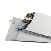 100 Buste bianche a sacco con soffietti SecuritexÂ® B4 25x35,3x3,8cm 130gr