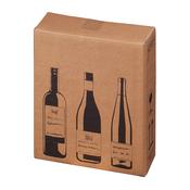 10 Scatole per tre bottiglie Wine Pack 30,5x10,8x36,8cm