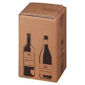 10 Scatole per quattro bottiglie Wine Pack 21,2x20,4x36,8 cm