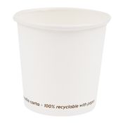 50 Bicchieri in carta FSC 200ml bianco Signor Bio