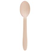 100 Cucchiai monouso in legno 16,5cm Signor Bio