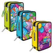 Astuccio 3 zip Young Street collection fantasie assortite Giotto