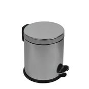 Pattumiera a pedale Bin Basic 5L in acciaio inox