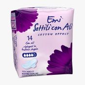 Assorbenti igienici ultrasottili. con ali protettive conf.12pz