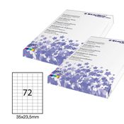 Etichetta adesiva bianca 100fg A4 35x23,5mm (72et/fg) STARLINE