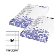 Etichetta adesiva bianca 100fg A4 52,5x21,2mm (56et/fg) STARLINE