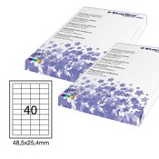 Etichetta adesiva bianca 100fg A4 48,5x25,4mm (40et/fg) STARLINE