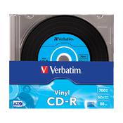 SCATOLA 10 CD-R DATALIFEPLUS DATA VINYL SLIM 1X-52X 700 MB AZO COLOUR