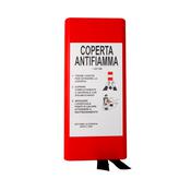 COPERTA ANTIFIAMMA cm120x180 EN1869 IN CONTENITORE RIGIDO