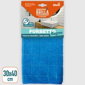 PANNO FURBETTO BAGNO 30X40 CM COL.BLU