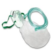 MASCHERA OSSIGENOTERAPIA con tubo e reservoir