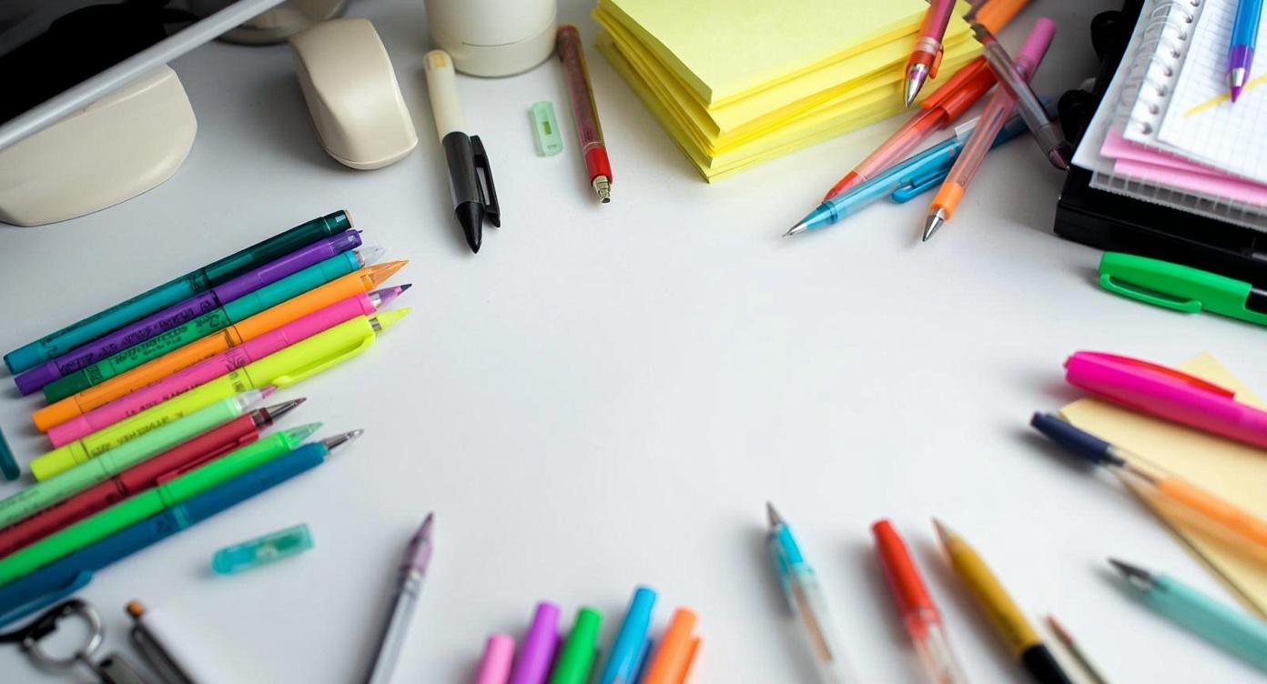 CARTOLERIA CANCELLERIA PENNE MATITE POSTIT COLORI